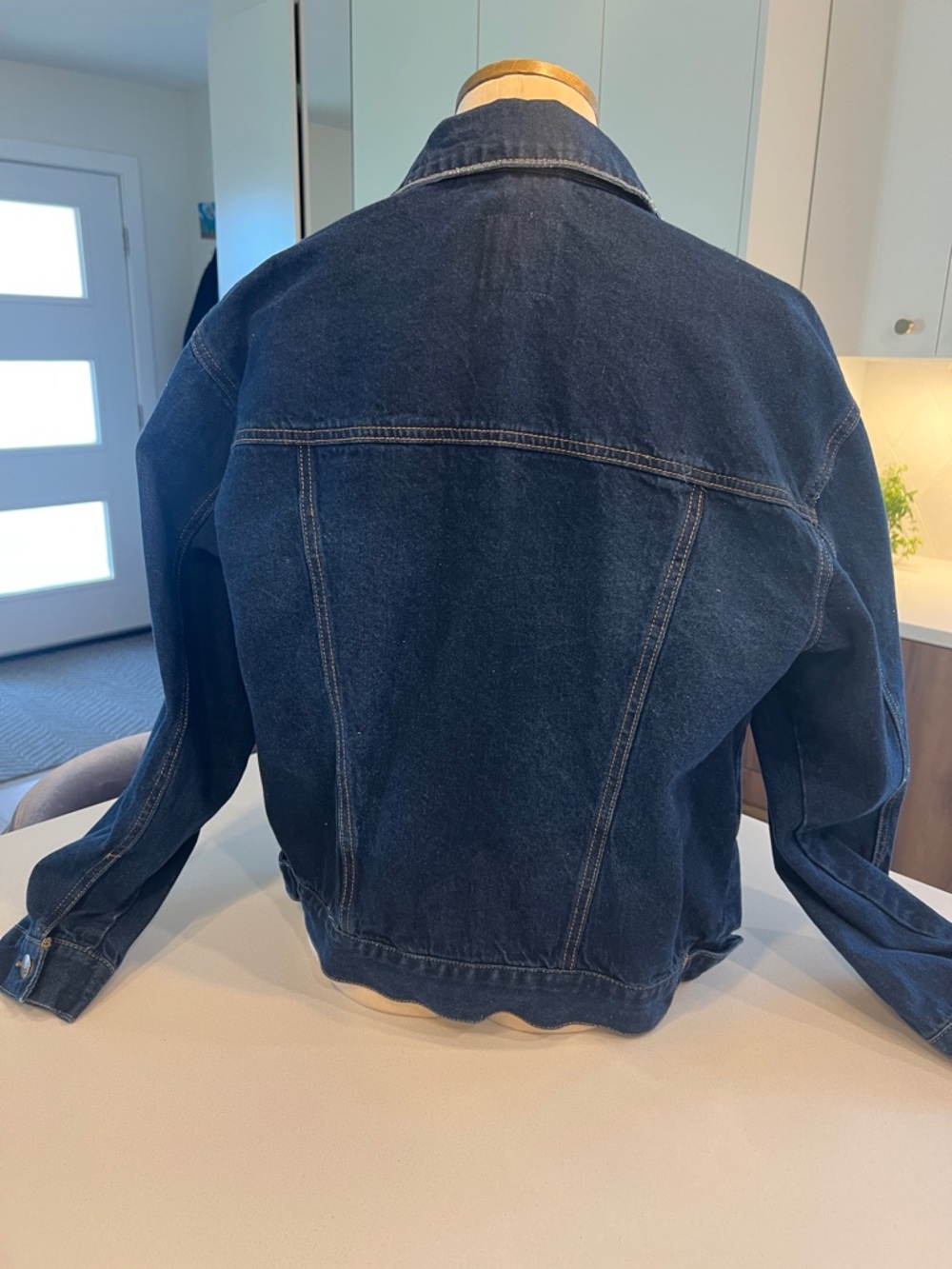Kensie Dark Indigo Vintage Lux Denim Jacket - Picture 4 of 5